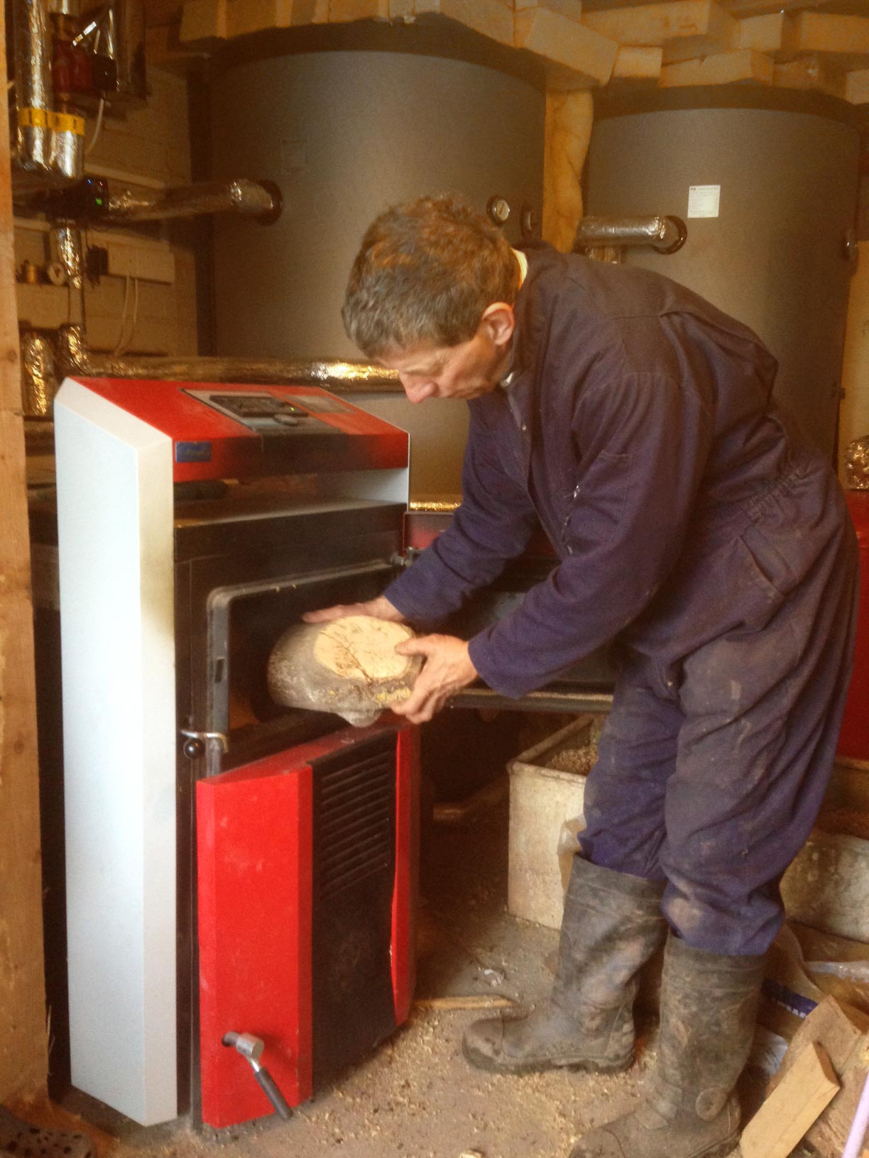 Lower House Barn environmentally-friendly biomass boiler