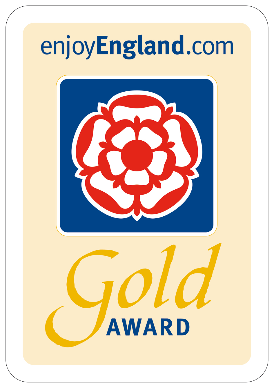 Gold award - enjoyengland.com